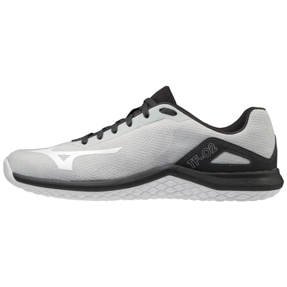 Scarpe da Ginnastica Mizuno TF-02 Uomo - Grigie/Nere - 75619-GIWH